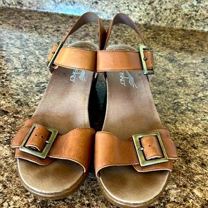 Dansko leather sandals, tan size 41